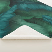 Door bosontwerp geïnspireerd kussen sherpa deken (3/4)