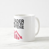 Door cafeïne aangedreven handelaar koffiemok (Voorkant rechts)