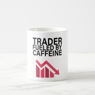 Door cafeïne aangedreven handelaar koffiemok