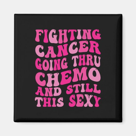 Door chemo Inspirerend borstkanker bewust gaan Magneet (Voorkant)