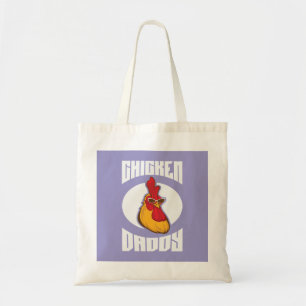 Door Chicken Daddy gekweekte pluimvee Tote Bag