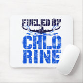 Door chloorzwembad gevoed muismat (Met muis)