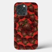 Door chocolade gedekte aardbeien Case-Mate iPhone case (Achterkant)
