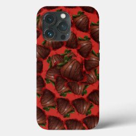 Door chocolade gedekte aardbeien Case-Mate iPhone case
