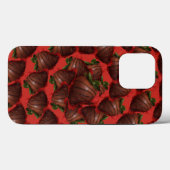 Door chocolade gedekte aardbeien Case-Mate iPhone case (Achterkant (horizontaal))