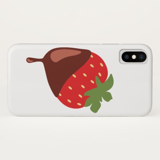 Door chocolade gedekte aardbeien Case-Mate iPhone case (Achterkant (horizontaal))