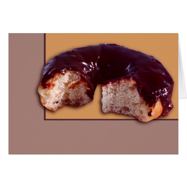 Door Chocolade gedekte donut (Voorkant Horizontaal)