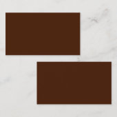 Door Chocolade verkregen Visitekaartje (Voorkant / Achterkant)