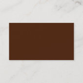 Door Chocolade verkregen Visitekaartje (Achterkant)