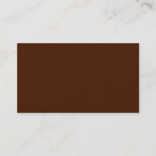 Door Chocolade verkregen Visitekaartje (Voorkant)
