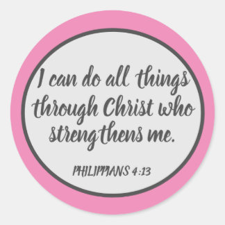 Door Christ PHILIPPIANS 4:13 Sticker Set