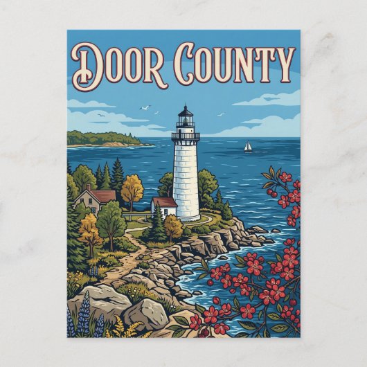 Door County Briefkaart (Voorkant)