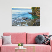 Door County, Cave Point Canvas Galerij Wrap (Insitu (Woonkamer))