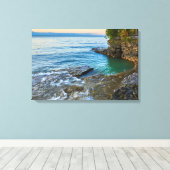 Door County, Cave Point Canvas Galerij Wrap Afdruk (Insitu (Houten vloer))