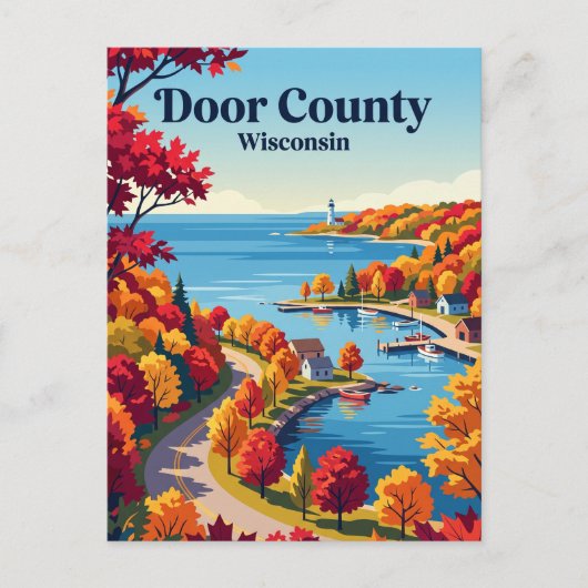 Door County USA Briefkaart (Voorkant)