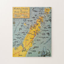 "Door County Viskaart 11x14 Puzzel