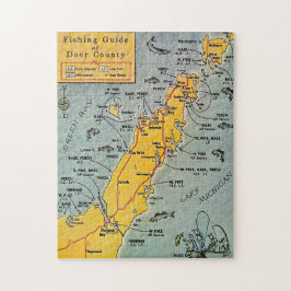 "Door County Viskaart 11x14 Puzzel