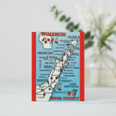 Door County WI Ansichtkaart Briefkaart (Staand voorkant)