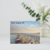 Door County WI Briefkaart (Staand voorkant)