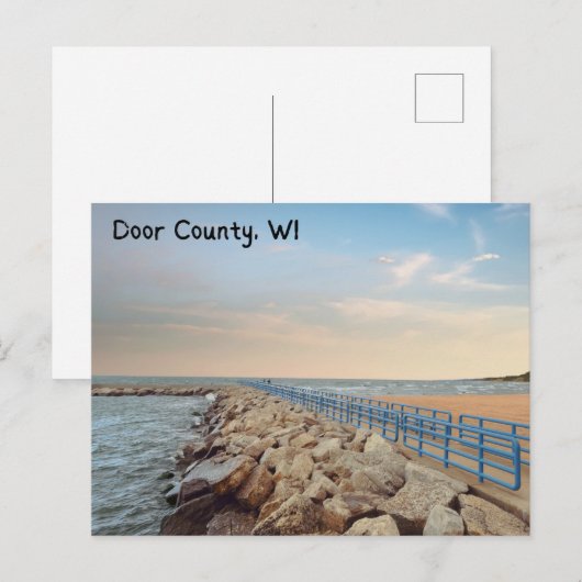 Door County WI Briefkaart (Voorkant / Achterkant)