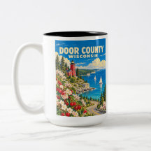 Door County Wisconsin Antieke Vuurtoren Kers Ar