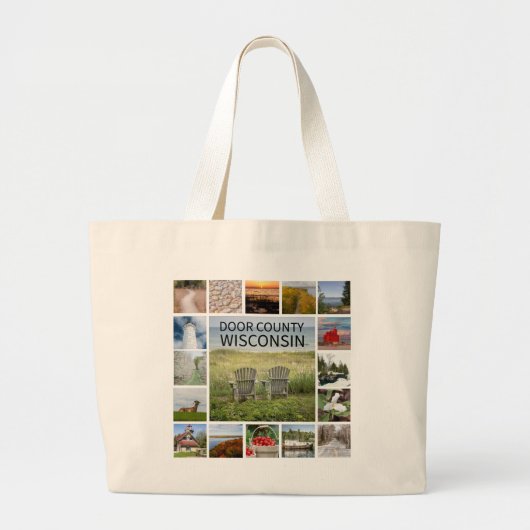 Door County, Wisconsin Foto Grote Tote Bag (Voorkant)