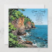Door County, Wisconsin Illustration and Poem (Voorkant)