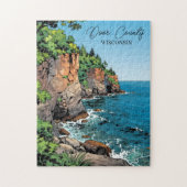 Door County, Wisconsin Illustration  Legpuzzel (Verticaal)
