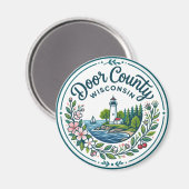 Door County Wisconsin Magneet (Voorkant / Achterkant)