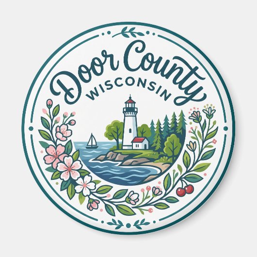Door County Wisconsin Magneet (Voorkant)