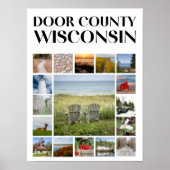 Door County, Wisconsin – Schilderachtig Uitzichten Poster (Voorkant)