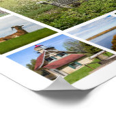 Door County, Wisconsin – Schilderachtig Uitzichten Poster (Hoek)