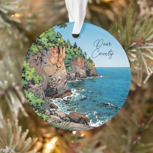 Door County, Wisconsin Travel Souvenir Keepsake Ornament (Boom)