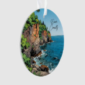 Door County, Wisconsin Travel Souvenir Keepsake Ornament (voorkant)