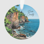 Door County, Wisconsin Travel Souvenir Keepsake Ornament (voorkant)