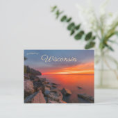 Door County Wisconsin, Verenigde Staten Briefkaart (Staand voorkant)