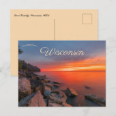 Door County Wisconsin, Verenigde Staten Briefkaart (Voorkant / Achterkant)