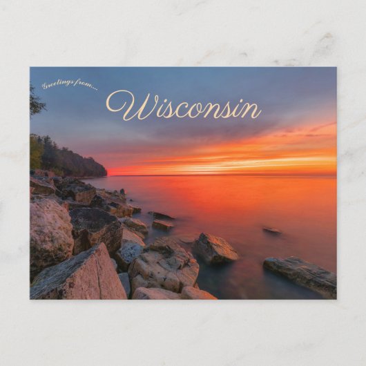 Door County Wisconsin, Verenigde Staten Briefkaart (Voorkant)