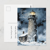 Door County, Wisconsin | Winter Poem Briefkaart (Voorkant / Achterkant)