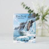 Door County  Wisconsin Winter Poem   Briefkaart (Staand voorkant)