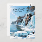 Door County  Wisconsin Winter Poem   Briefkaart (Voorkant / Achterkant)