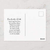 Door County  Wisconsin Winter Poem   Briefkaart (Achterkant)