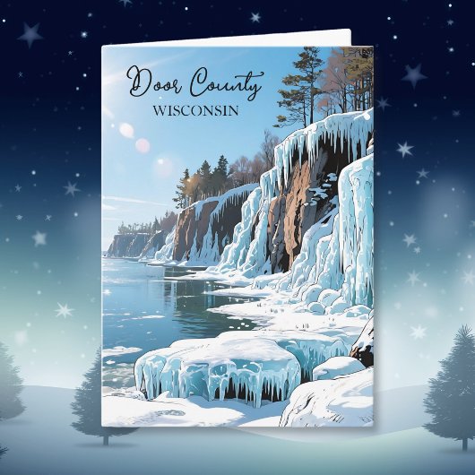 Door County  Wisconsin Winter Poem   Kaart