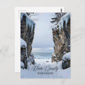 Door County, Wisconsin | Winter Scene Briefkaart (Voorkant / Achterkant)
