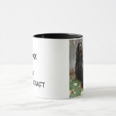 DOOR COURAGE NOT CRAFT, Gordon Setter Ceramic Mok (Midden)