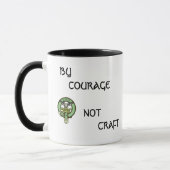 DOOR COURAGE NOT CRAFT, Gordon Setter Ceramic Mok (Links)