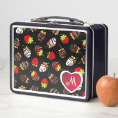 Door Cute Chocolate gedekte aardbeien (In situ)