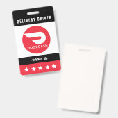 Door Dash-badge Badge (Voor- en achterkant)