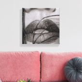 Door Dauwdruppels Getroffen Canvas Afdruk (Insitu (Woonkamer))