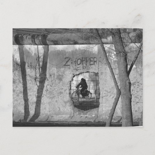 Door de Berlijnse Muur III Briefkaart (Voorkant)